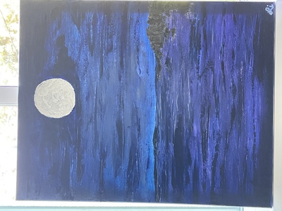 Midnight Blue painting. 